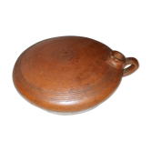 Gourde plate en grès