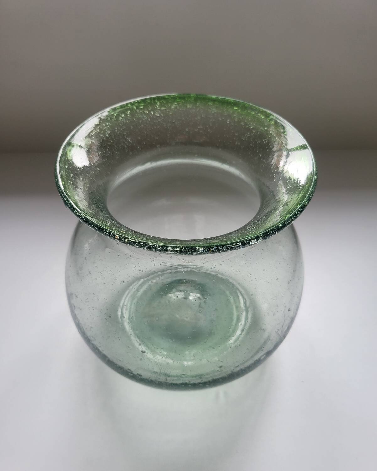 Blown Glass Ball Vase