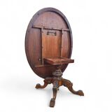 Oval Victorian tilt-top table, breakfast table / 1840s