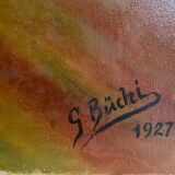 Tableau "Maternité" cf. Muraliste signé G. Büchi 1927