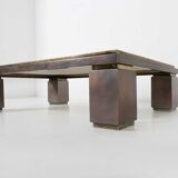 Travertine coffee table by Belgo Chrom