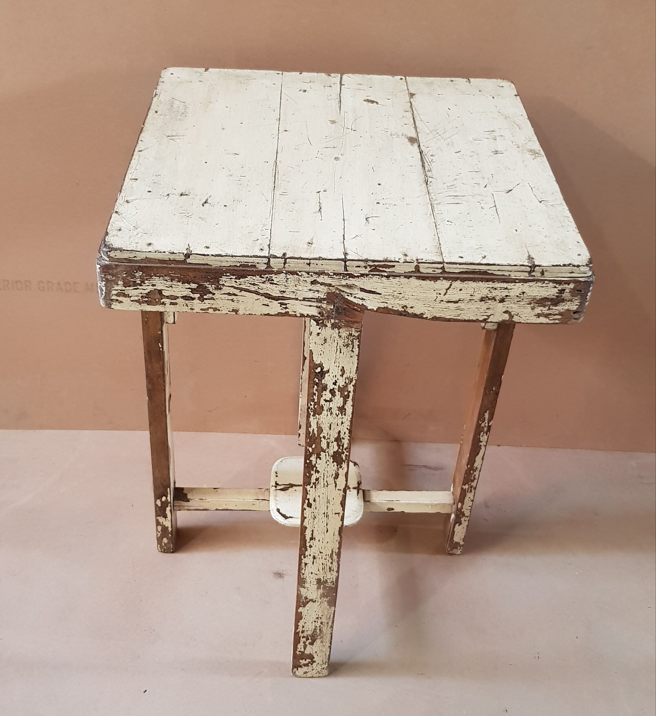 Pedestal table - piece of Square Art Deco sofa in Burmese teak