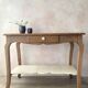 Antique console in solid cherry wood in Louis XV style.
