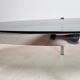 Vintage chrome and smoked glass coffee table