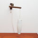 1960s boomerang wall lamp opaline glass