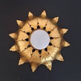 Gold metal ceiling light