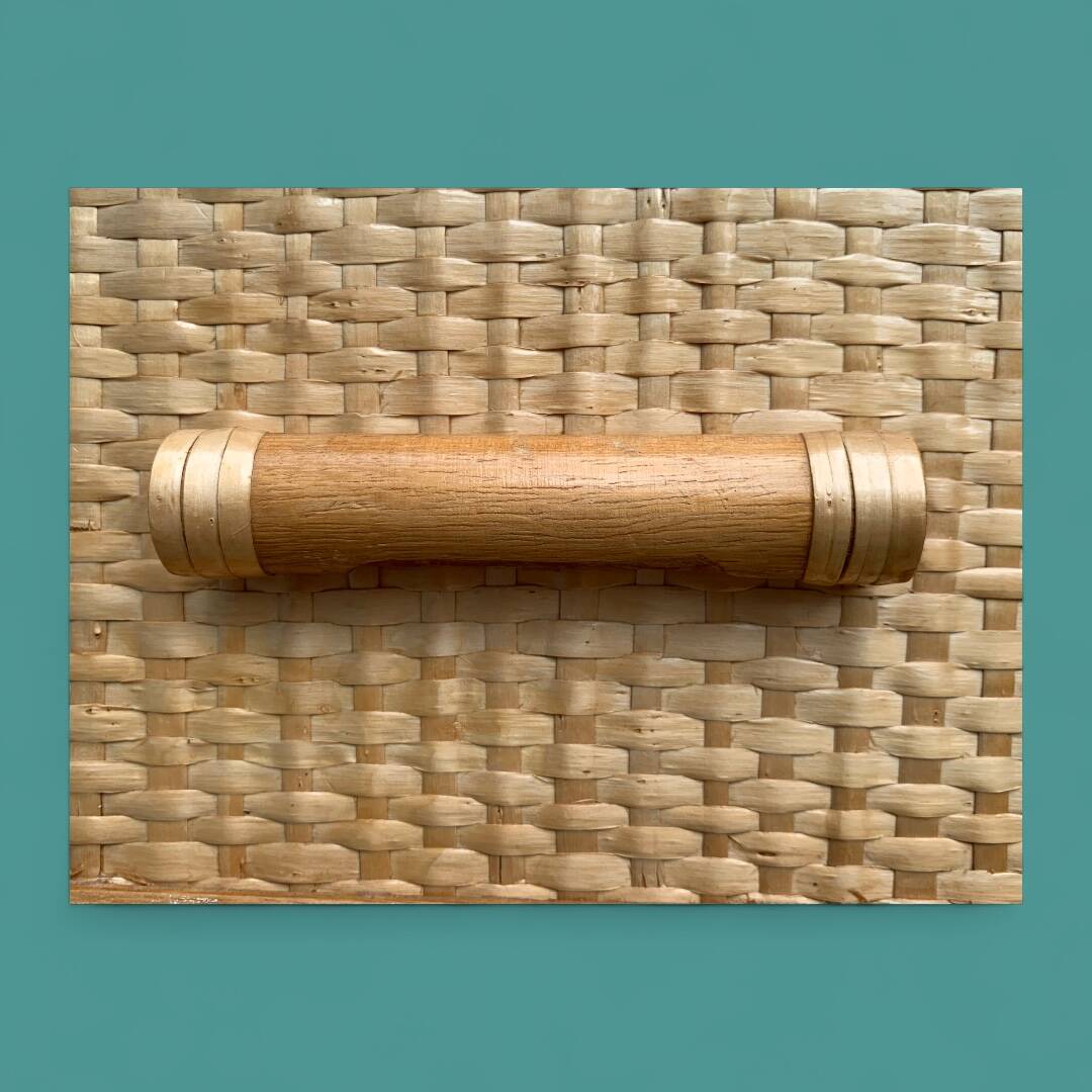 Vintage rattan and woven wicker chest of drawers 1970