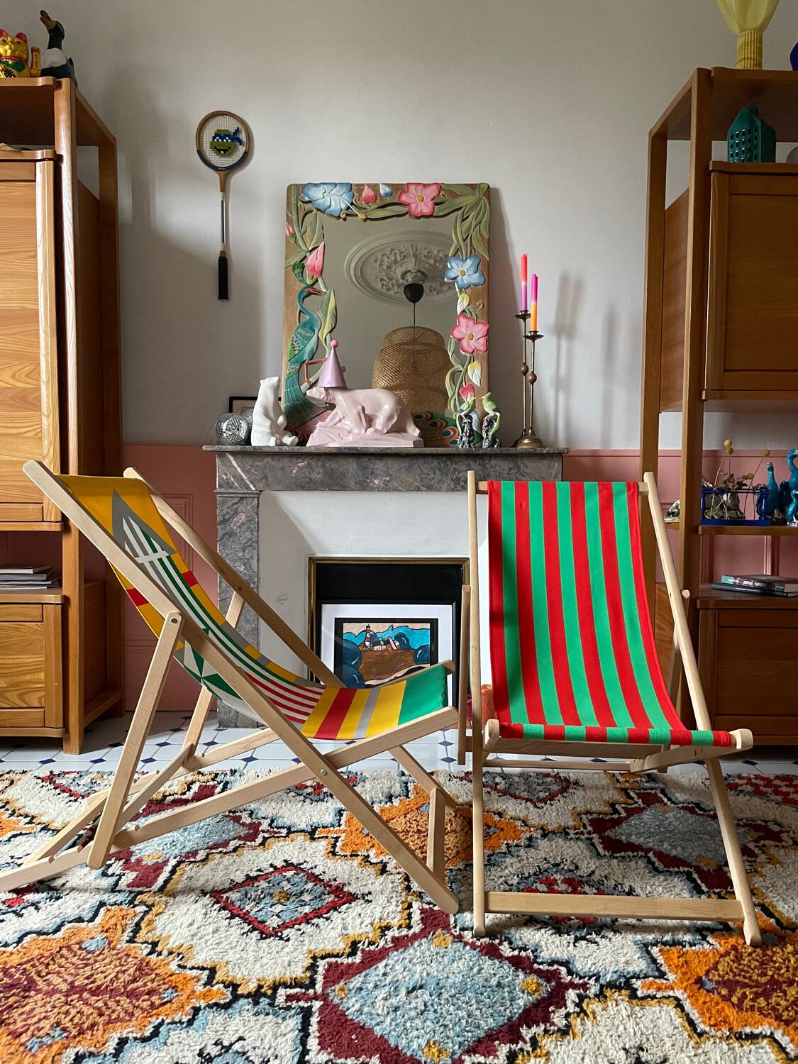 Duo of 60s lounge chairs