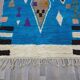 Large Moroccan rug made of natural wool, dimensions 250x150 cm, handmade.