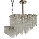Lot de 2 lustres en verre de murano