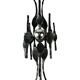 60's 70's brutalist wall lamp iron & glass wall sconce design