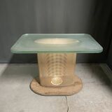 French 1950's  illuminated side table