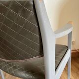 Pair of gray Scandinavian style armchairs