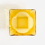 Vintage amber glass ashtray