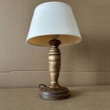Lampe à poser en bois tourné