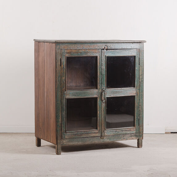 Buffet vintage en bois vert
