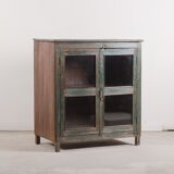 Vintage green wooden sideboard