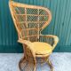 Fauteuil Emmanuelle en rotin par Gio Ponti, Italie 1960