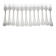 Christofle Spatours, 12 cake forks, silver-plated, excellent condition.