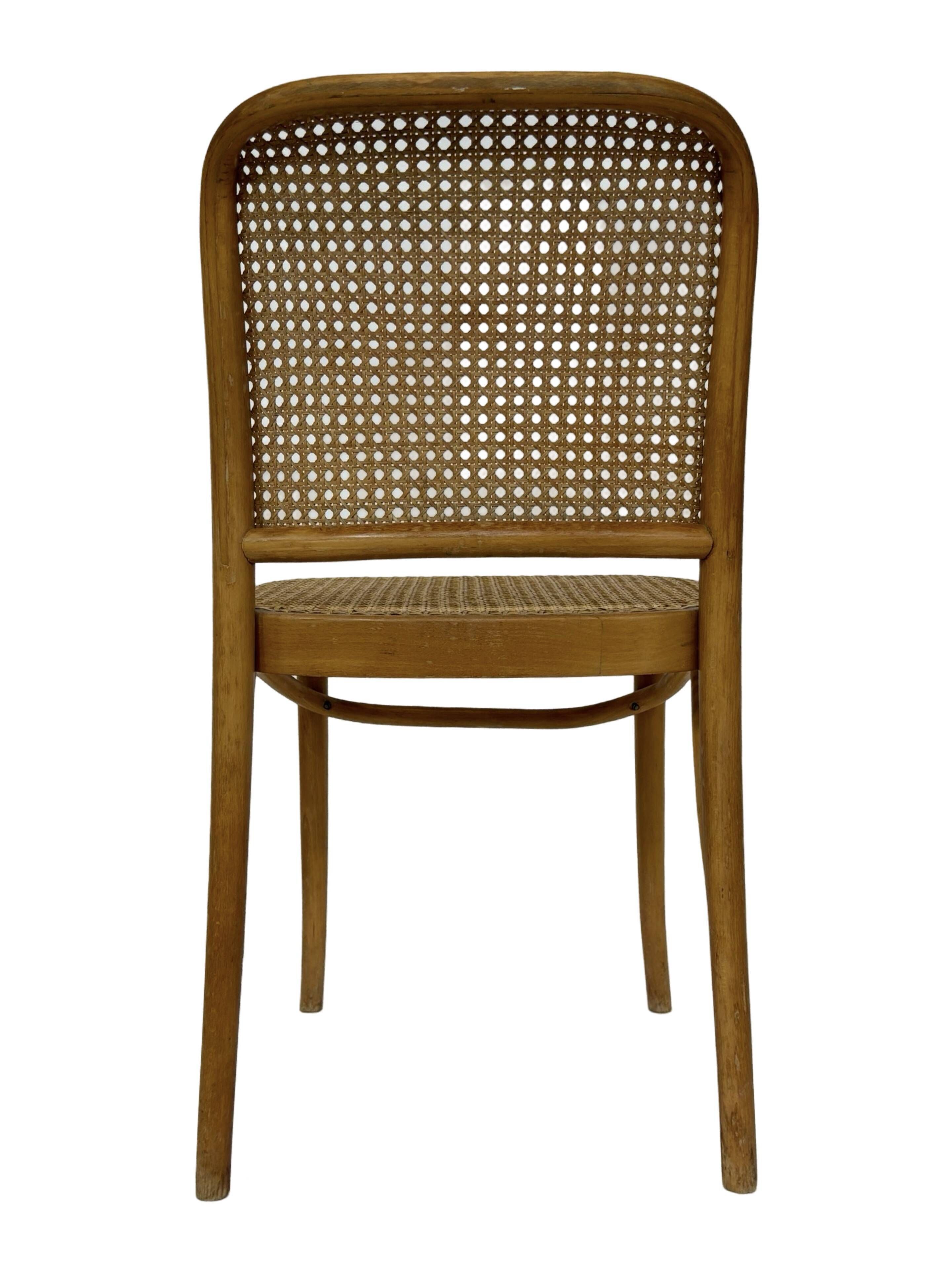 Vintage set of 4 Prague or 811 chairs, FMG Poland, Thonet Josef Hoffmann Design