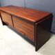 Rosewood Credenza With Vertical Tambour Doors by Dyrlund, 1960s