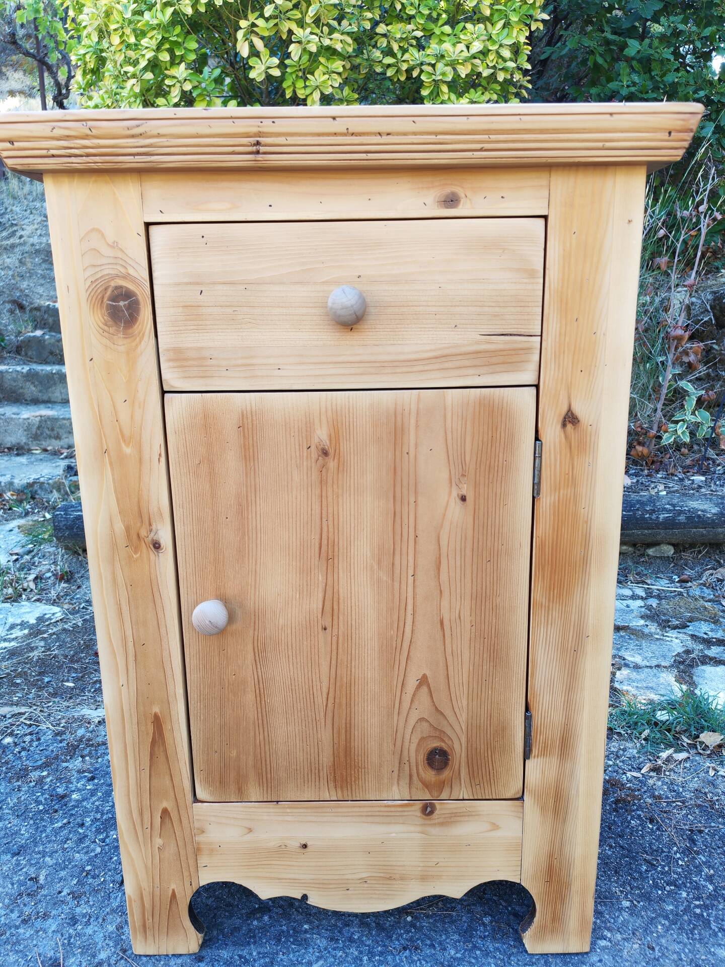 Confiturier vintage en pin massif 