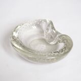 Seguso crystal pocket ashtray