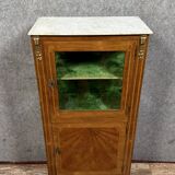 Louis XVI style display cabinet with marquetry system, circa 1850