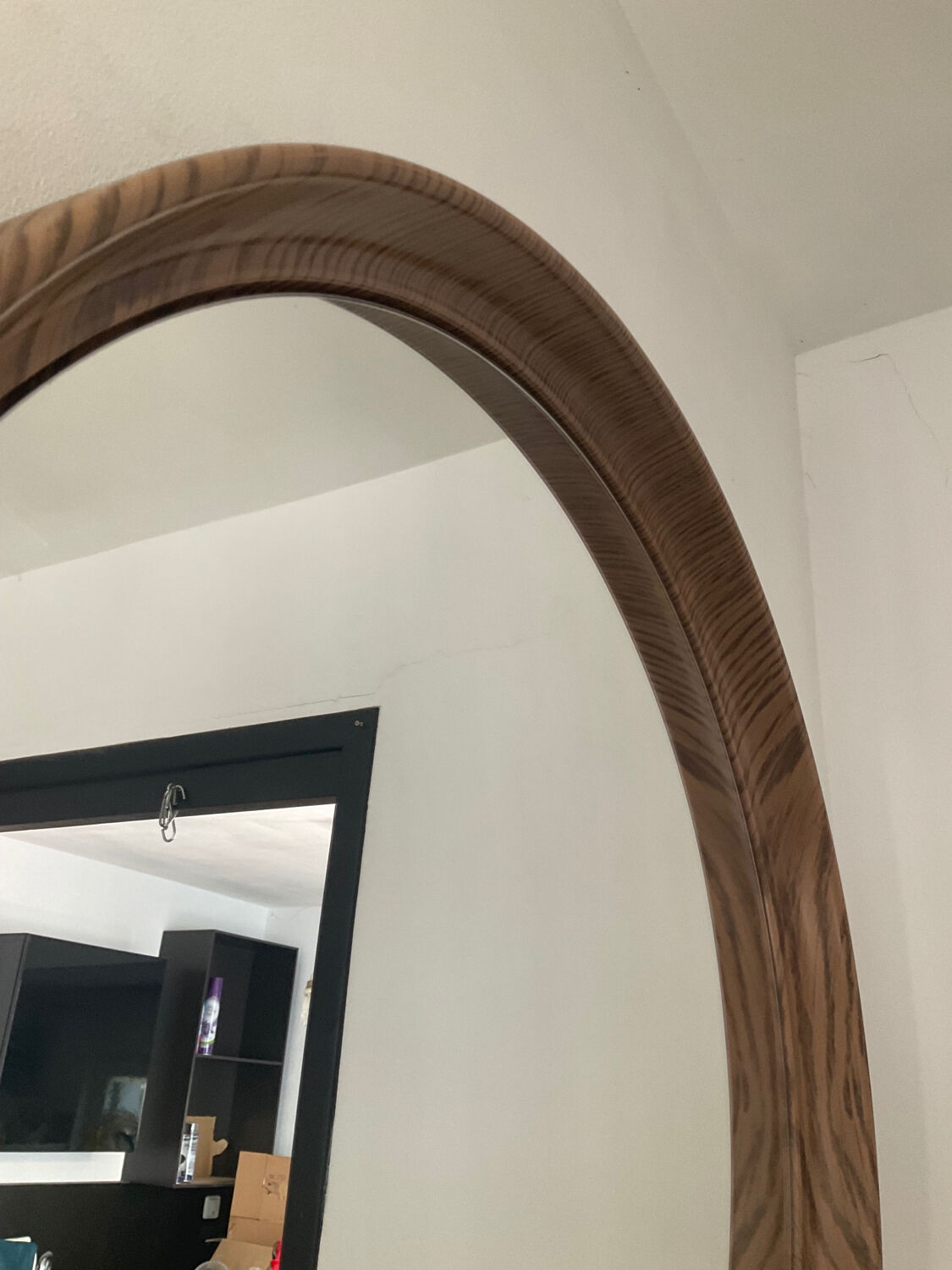 Vintage round mirror from the 70s
