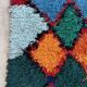 Moroccan carpet azilal colorful - 78 x 180 cm