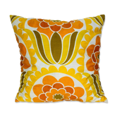 Vintage 70s flower cushion 37 x 37 cm