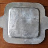 Vintage metal and ceramic tray