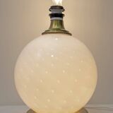 Mid-Century Modern Brass and Blown Murano Glass Table Lamp, 1970s