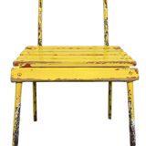Vintage Yellow Industrial Chair, 1960s