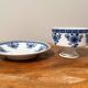 Tasse à thé en porcelaine Wallendorf avec soucoupe, Echt Kobalt, motif fleur bleue