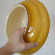 Plafonnier, applique Art Déco ancien en verre soufflée à la main