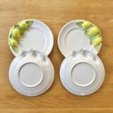 Lemon slushie dessert plates