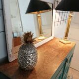 Vintage wooden mercury mirror