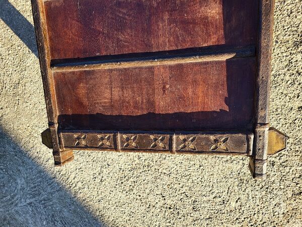 Table basse en bois métal et cuivre