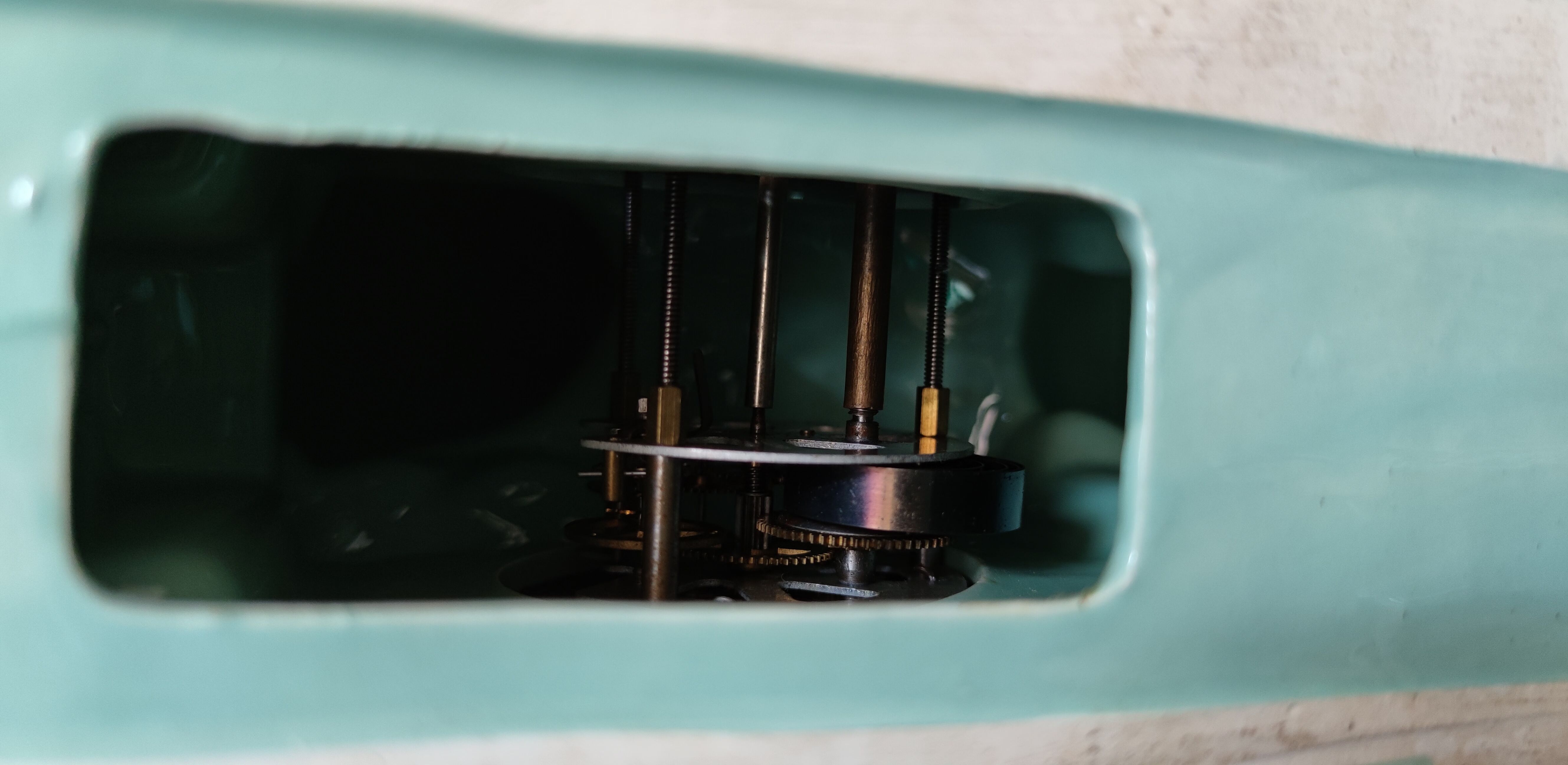 Fireplace clock with matching vases