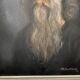 Oil on canvas portrait of a man with a beard xxth by aimé 1999