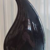 Sculptural ceramic vase, modernist line, designer piece
