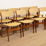 8 dining chairs | rosewood | reupholstered