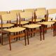 8 dining chairs | rosewood | reupholstered