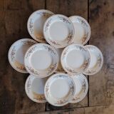 St Clément Félicie dessert plates 60's