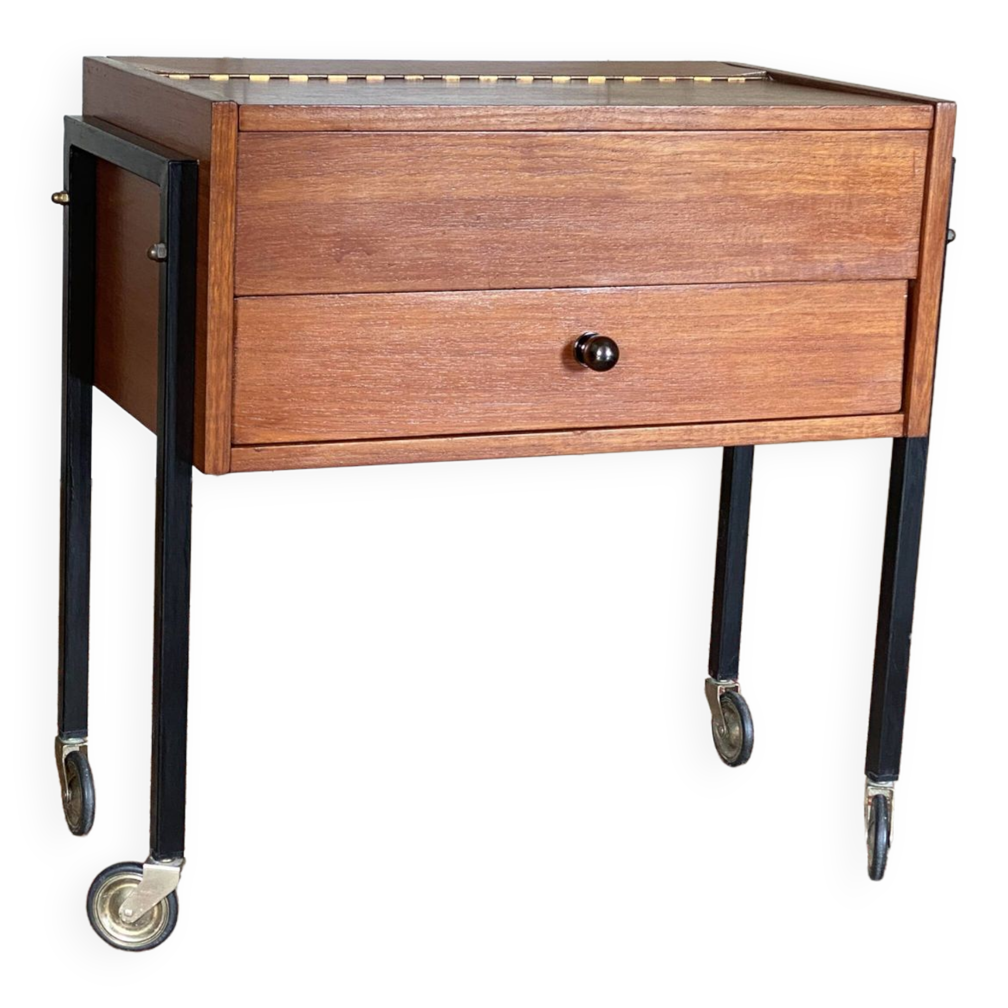 Secretary / Vintage Scandinavian side table on wheels