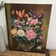 Oil on canvas flower