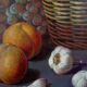 'Cestas de Frutas' (Basket of fruit) Oil on canvas signed Ignacio Besga