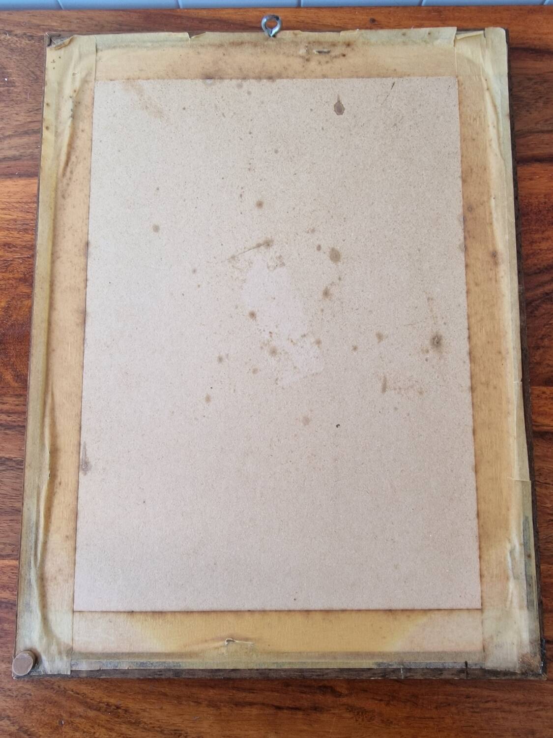 Vintage silkscreen mirror