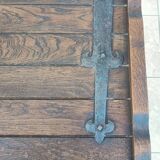 Rustic solid oak chest